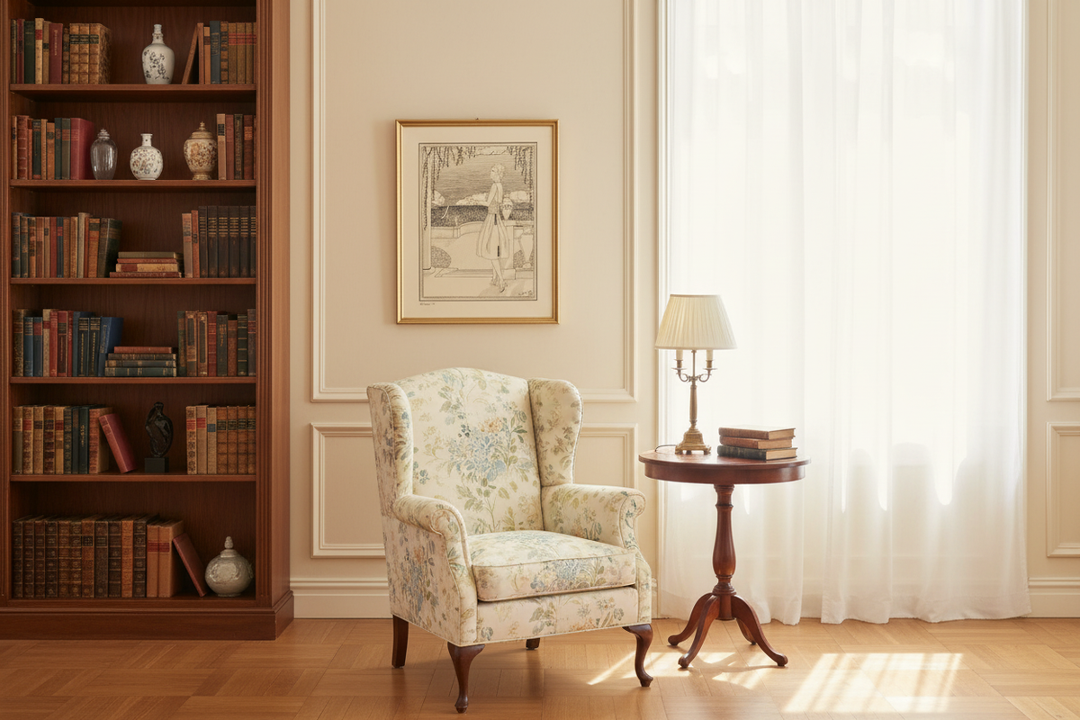 Lady by the Sea — 1920s Room Mockup