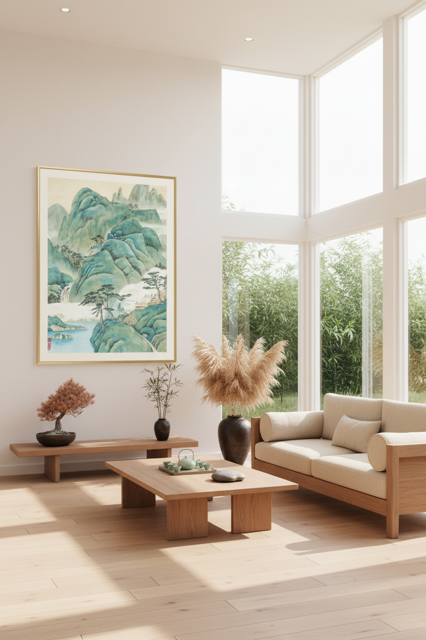 The Empty Mountain — Zen Living Room