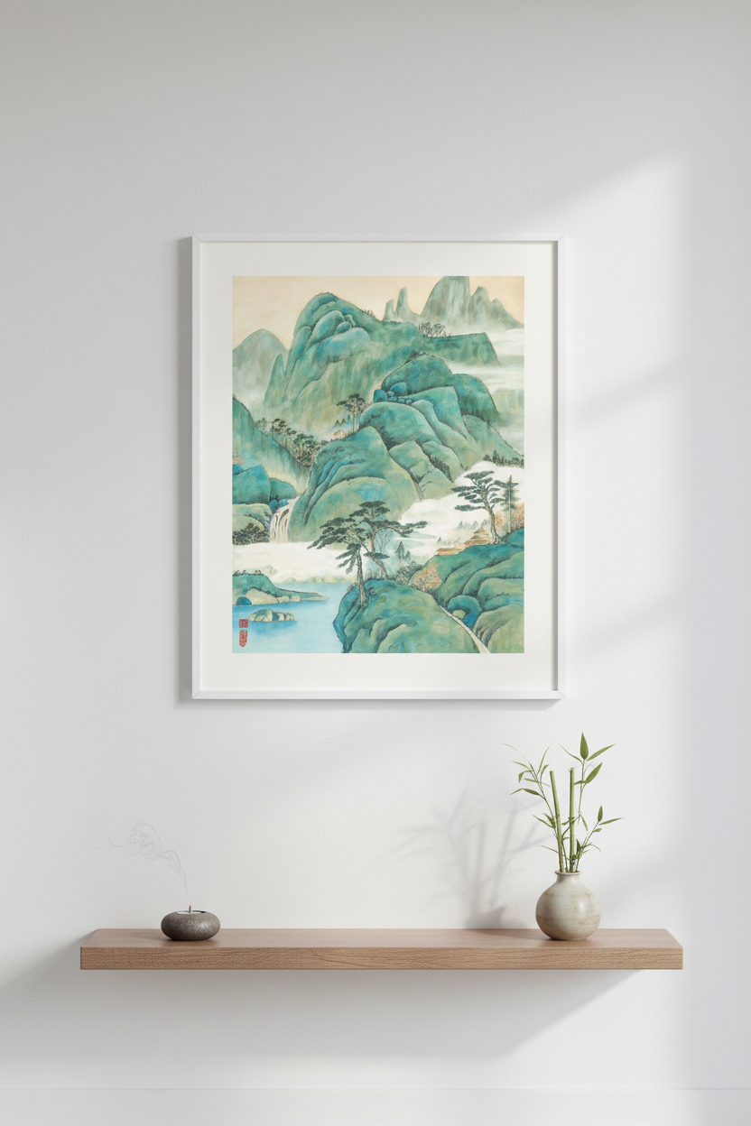 The Zen Landscape — Framed Print Mockup