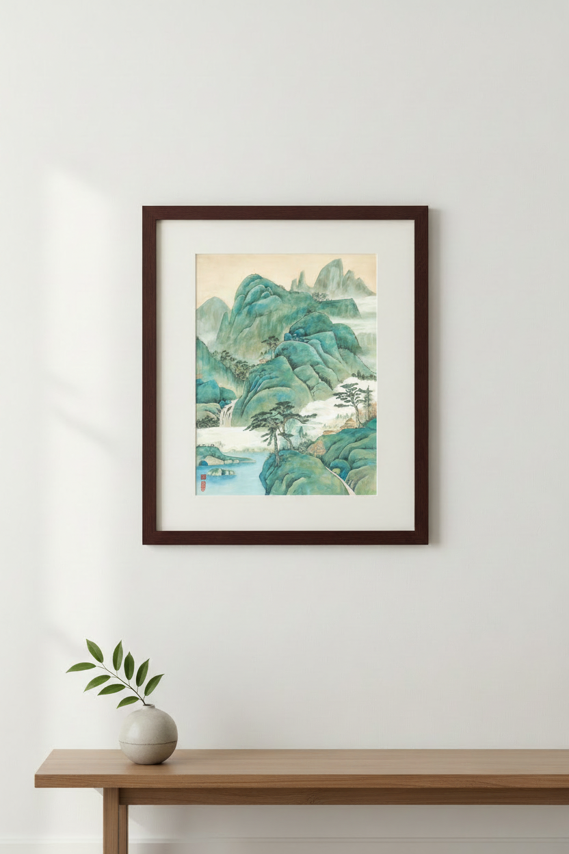 The Zen Landscape — Slim Espresso Frame